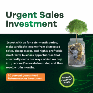 Urgent Sales Investment